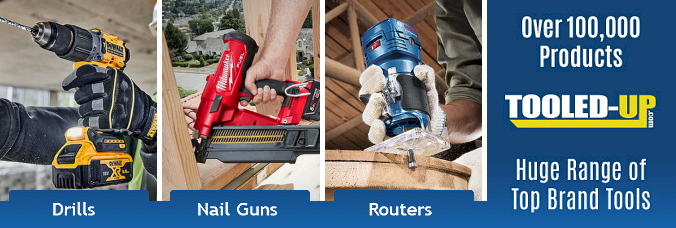 Tooled-Up - Huge Range of Top Brand DIY Power Tools
